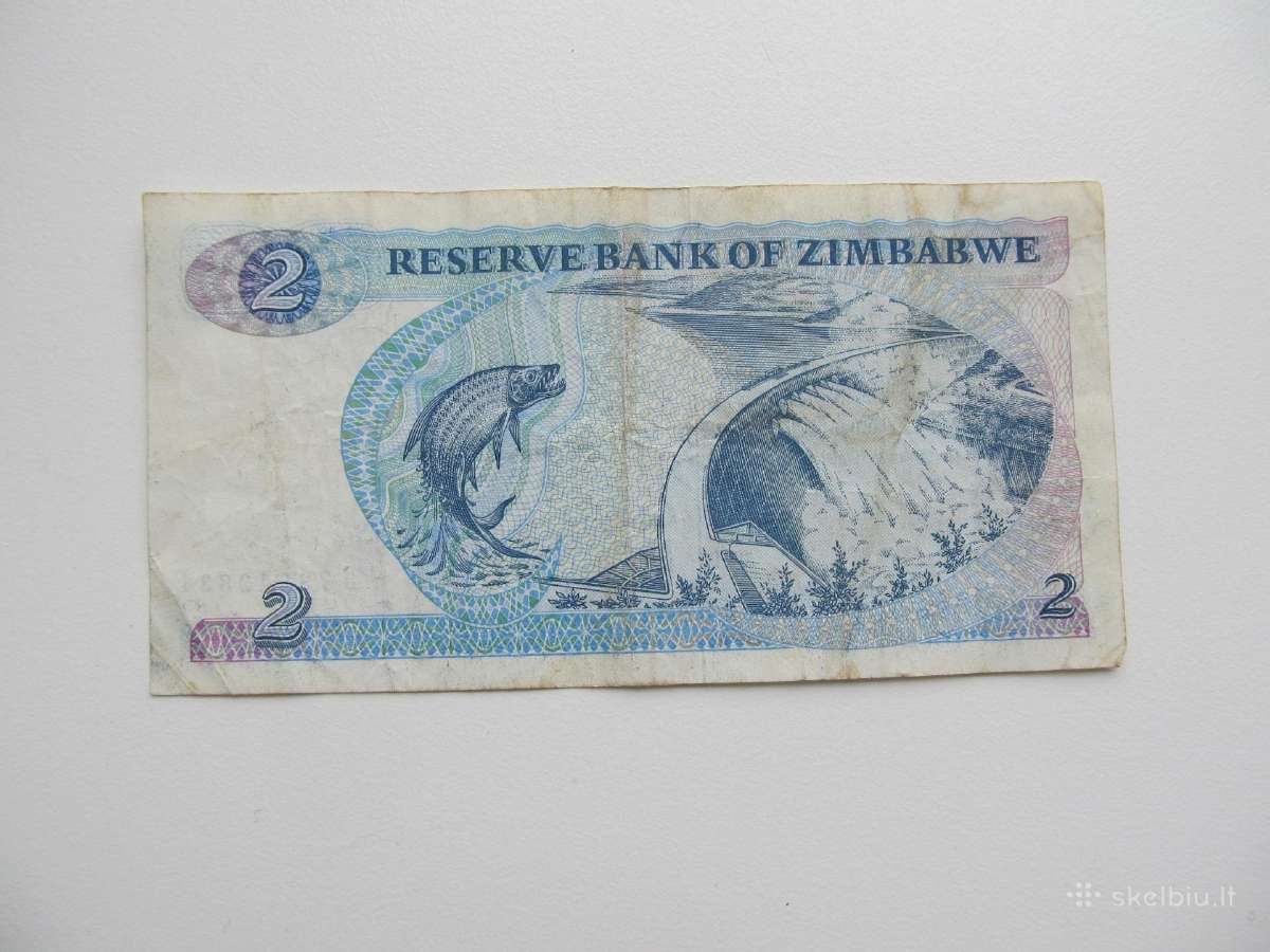 2 doleriai , Zimbabvė , 1983 - nuotraukos Nr. 2