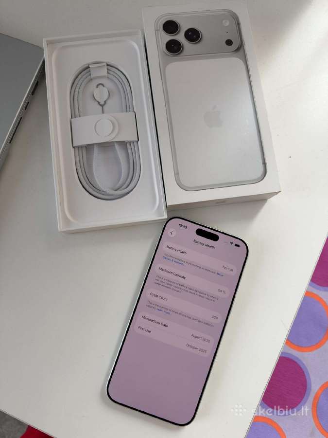 iPhone 17 Pro Max silver 256gb - nuotraukos Nr. 2