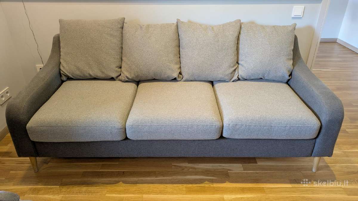 Sofa 3-vietė puikios būklės - nuotraukos Nr. 2