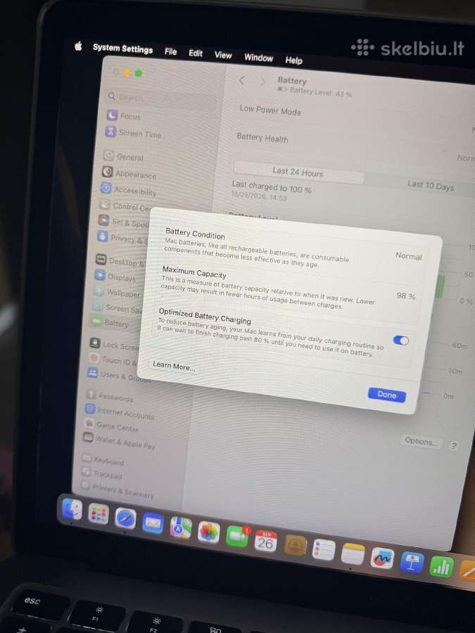 Apple MacBook Air13 M1 8gb/256gb - nuotraukos Nr. 7
