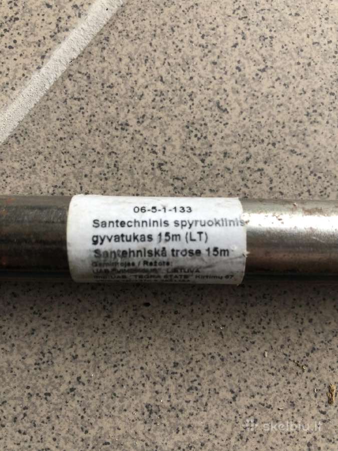 Santechninis spyruoklinis gyvatukas 15 m - nuotraukos Nr. 2