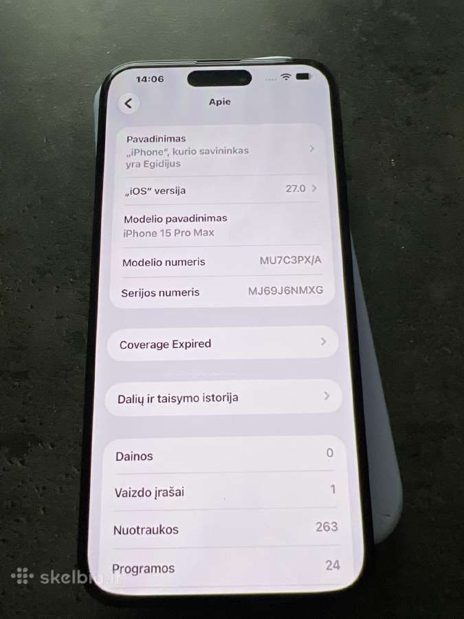 iPhone 15 pro max 512gb - nuotraukos Nr. 5