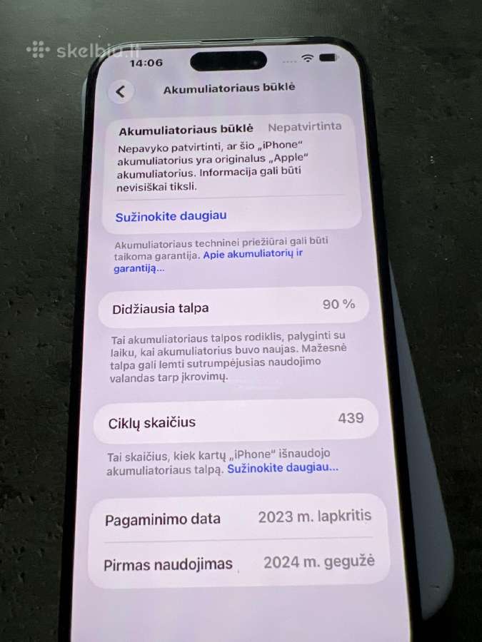 iPhone 15 pro max 512gb - nuotraukos Nr. 6