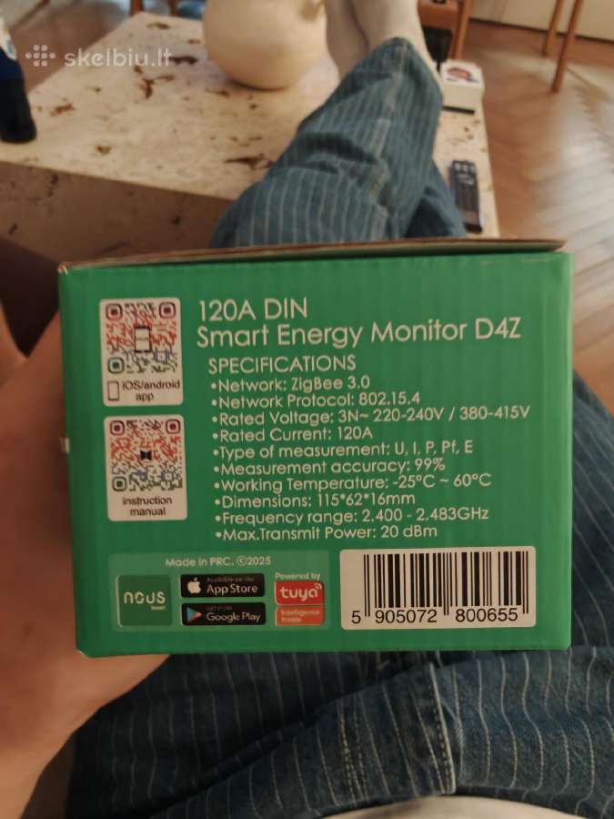 Išmanus elektros energijos matuoklis Nous D4z - nuotraukos Nr. 2