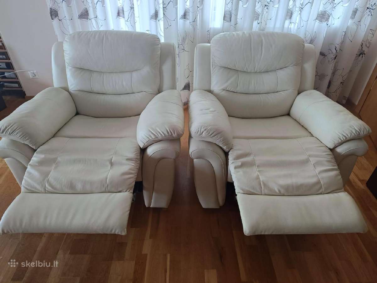 Odinių baldų komplektas (2+1+1), visi reklaineriai - nuotraukos Nr. 2