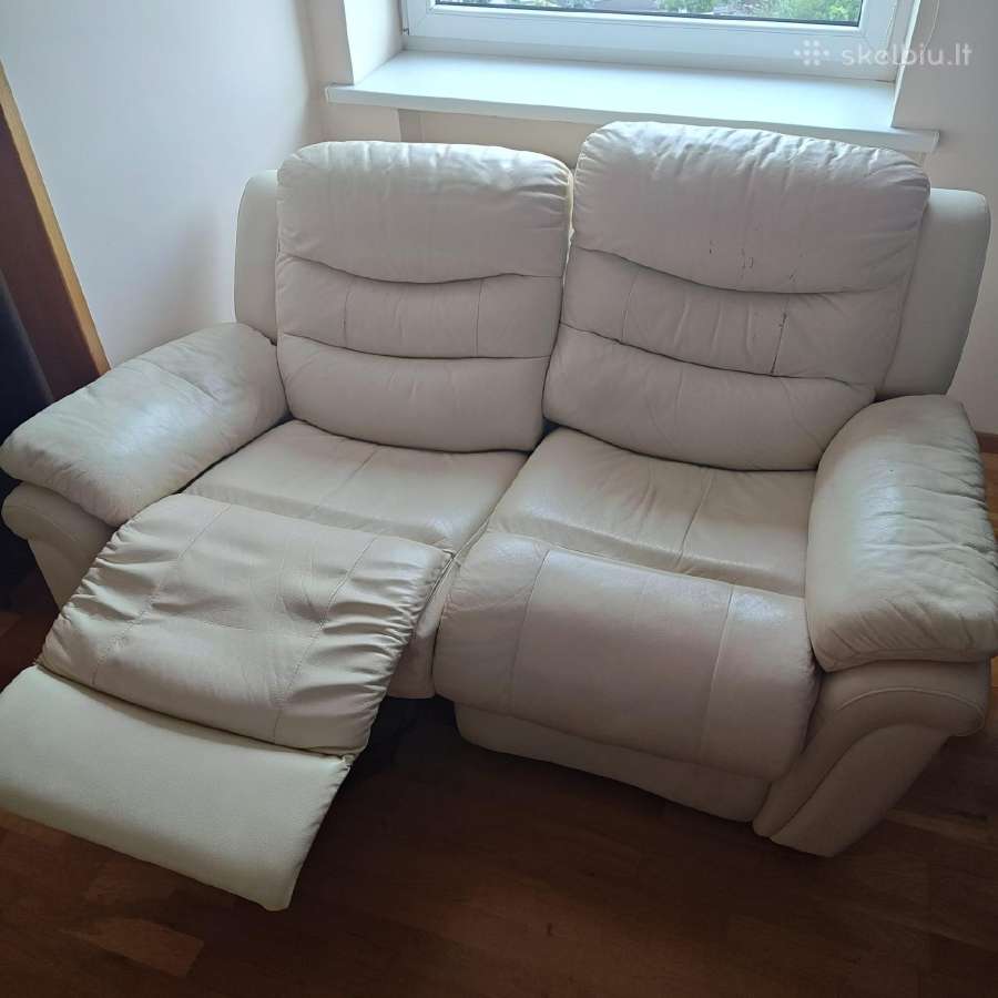 Odinių baldų komplektas (2+1+1), visi reklaineriai - nuotraukos Nr. 7