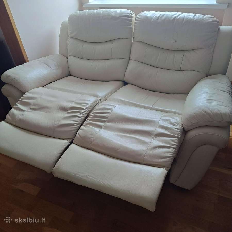 Odinių baldų komplektas (2+1+1), visi reklaineriai - nuotraukos Nr. 8