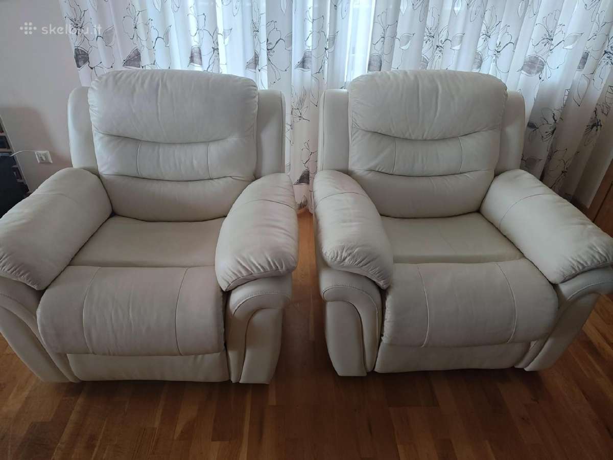 Odinių baldų komplektas (2+1+1), visi reklaineriai - nuotraukos Nr. 10