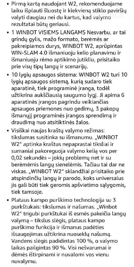 Langų robotas Ecovacs Winbot W2 omni - nuotraukos Nr. 4