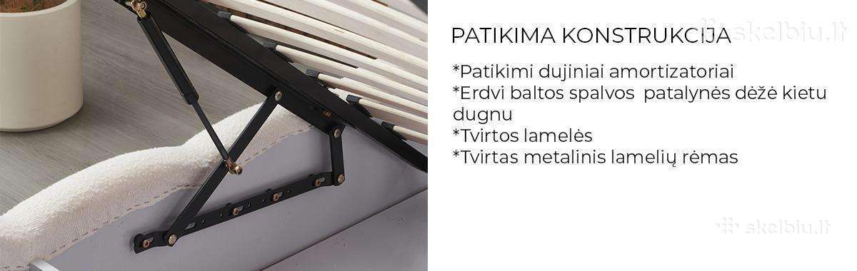 Dvigulė miegamojo lova su patalynės dėže - nuotraukos Nr. 20
