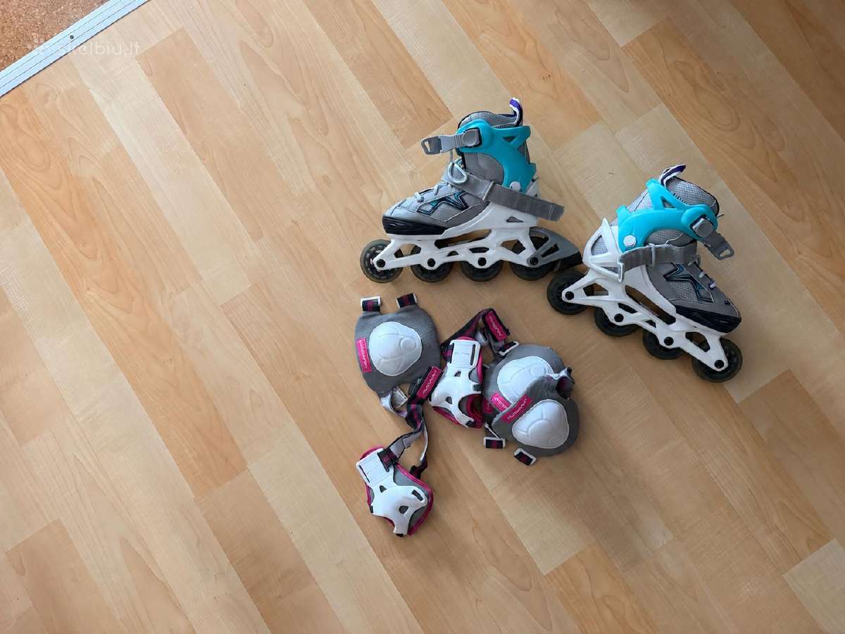 Vaikiški reguliuojami riedučiai Oxelo Fit3 32–35 - nuotraukos Nr. 3