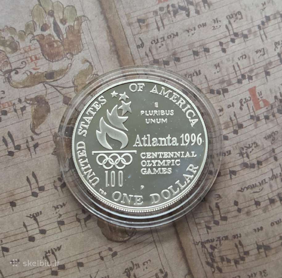 1 doleris JAV 1996 - Atlantos olimpiada - nuotraukos Nr. 2
