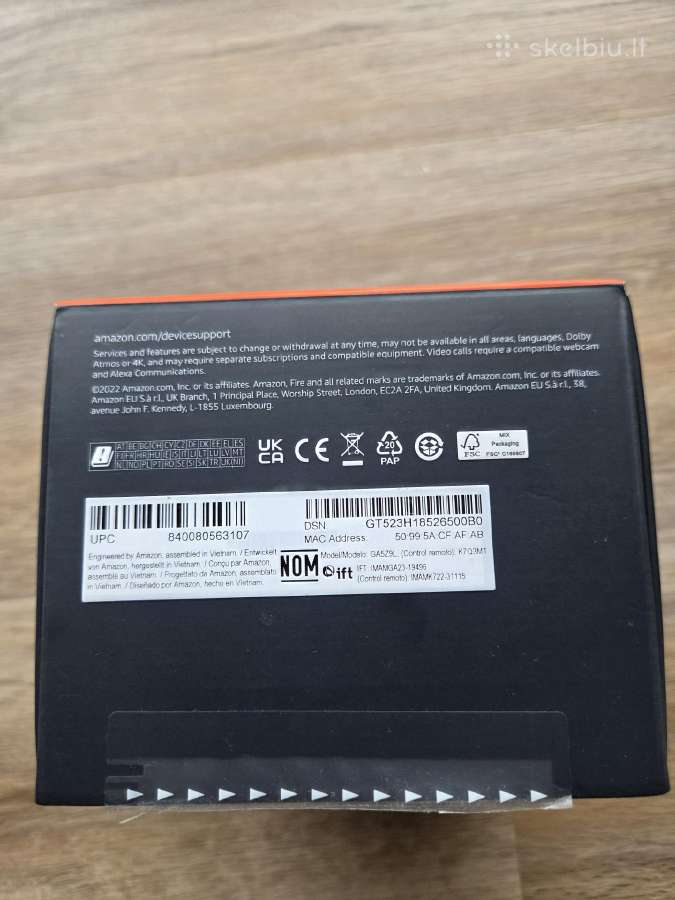 Amazon Fire TV Cube 3rd Gen Multimedijos - nuotraukos Nr. 2
