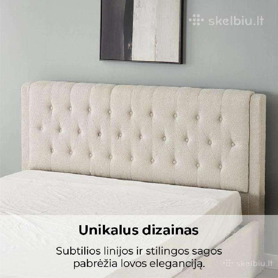 Dvigulė miegamojo lova su patalynės dėže - nuotraukos Nr. 11