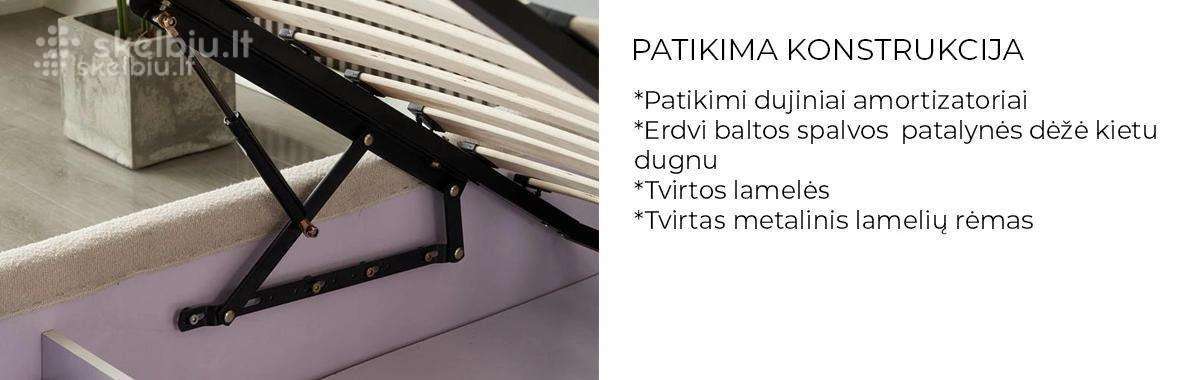 Dvigulė miegamojo lova su patalynės dėže - nuotraukos Nr. 17