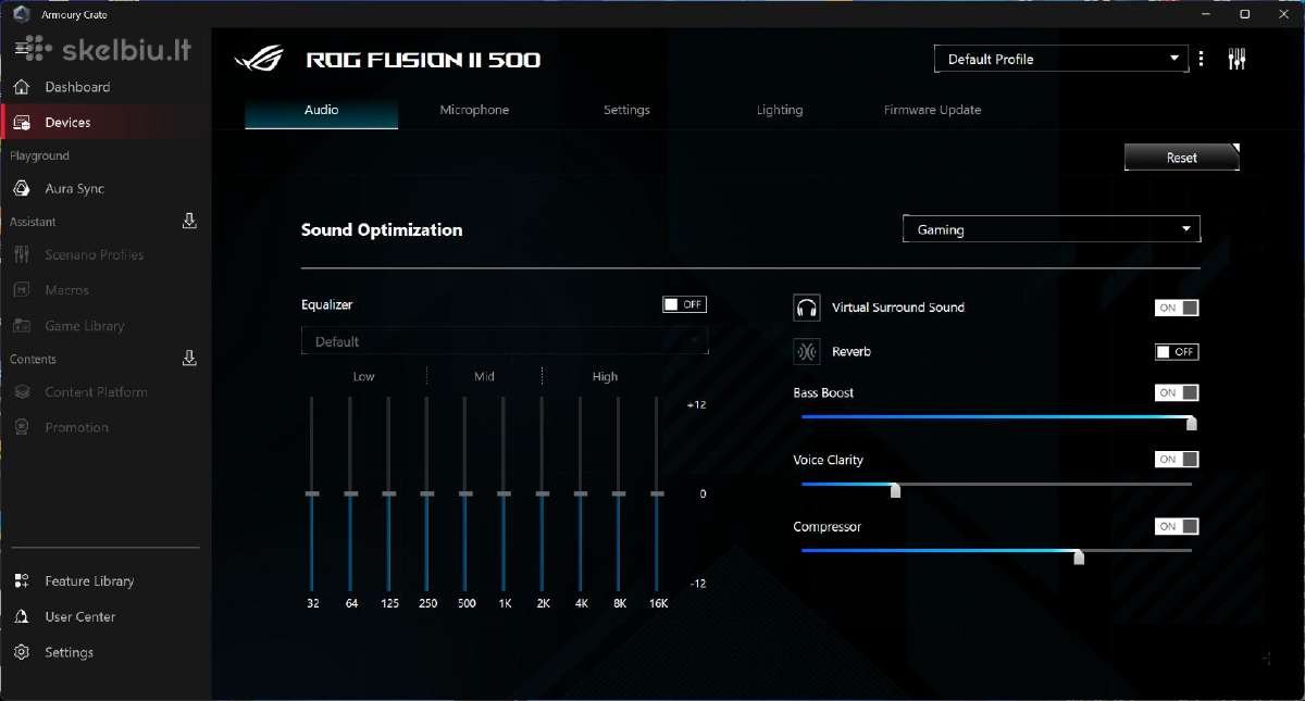 Asus Rog Fusion II 500 ausinės - nuotraukos Nr. 9