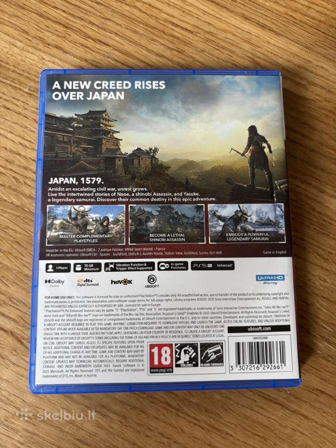 Assassins Creed Shadows Ps5 - nuotraukos Nr. 2