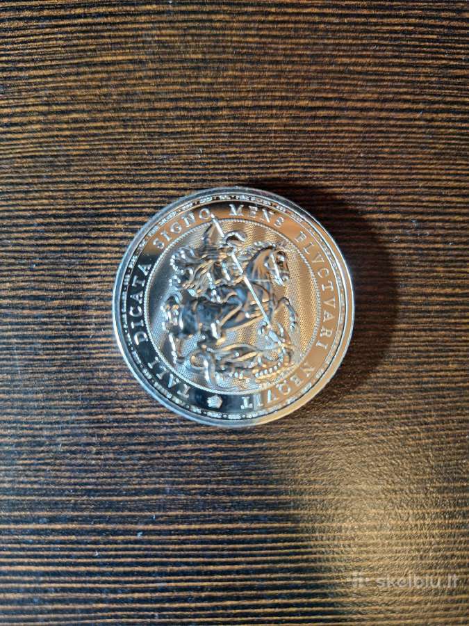 Parduodu sidabrines monetas – 1 oz 1/2 oz - nuotraukos Nr. 3