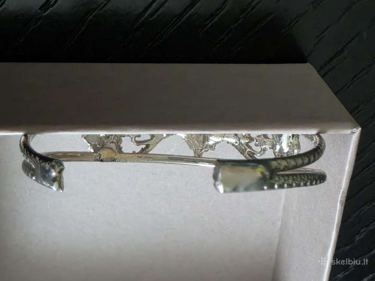 Vintažinė, retro sendinto metalo apyrankė - nuotraukos Nr. 10