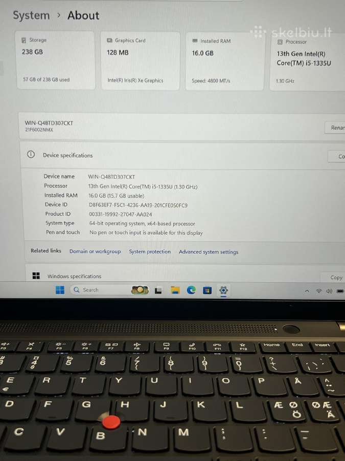 Lenovo Thinkpad T14s Gen 4 - nuotraukos Nr. 10