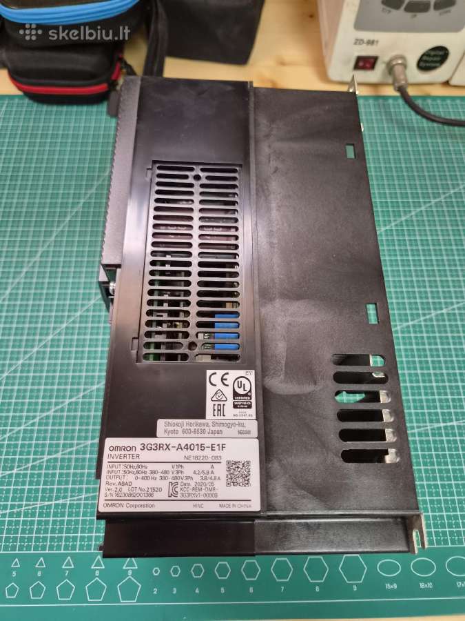 Dažnio keitiklis 1,5kw Omron 3g3rx-a4015-e1f - nuotraukos Nr. 3