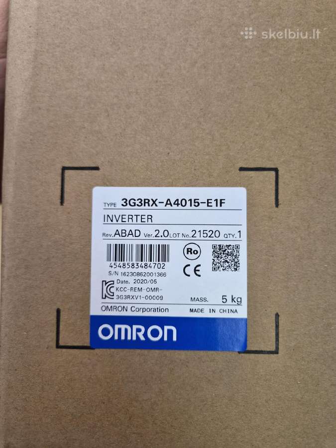 Dažnio keitiklis 1,5kw Omron 3g3rx-a4015-e1f - nuotraukos Nr. 4