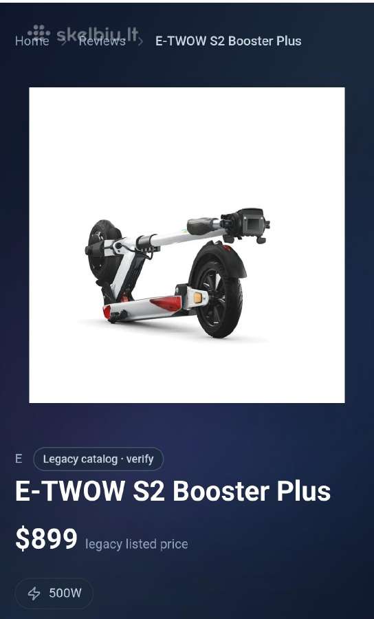 e twow s2 booster plus v - nuotraukos Nr. 4
