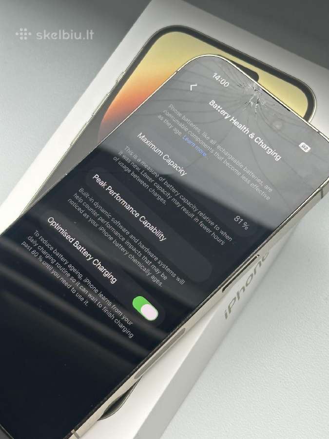 iPhone 14 Pro (Gold) (skilęs) - nuotraukos Nr. 3