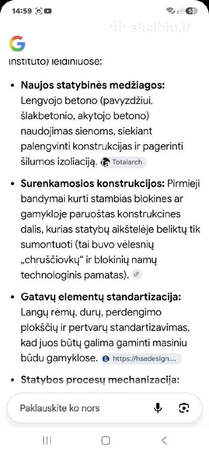 Apie naujas konstrukcijas gyvenamųjų namų statyboj - nuotraukos Nr. 6