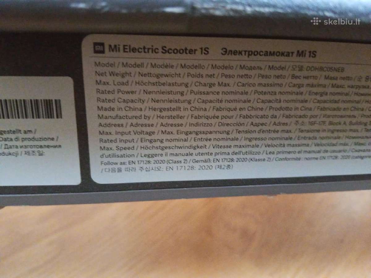 Elektrinis paspirtukas Xiaomi Mi scooter 1s - nuotraukos Nr. 10