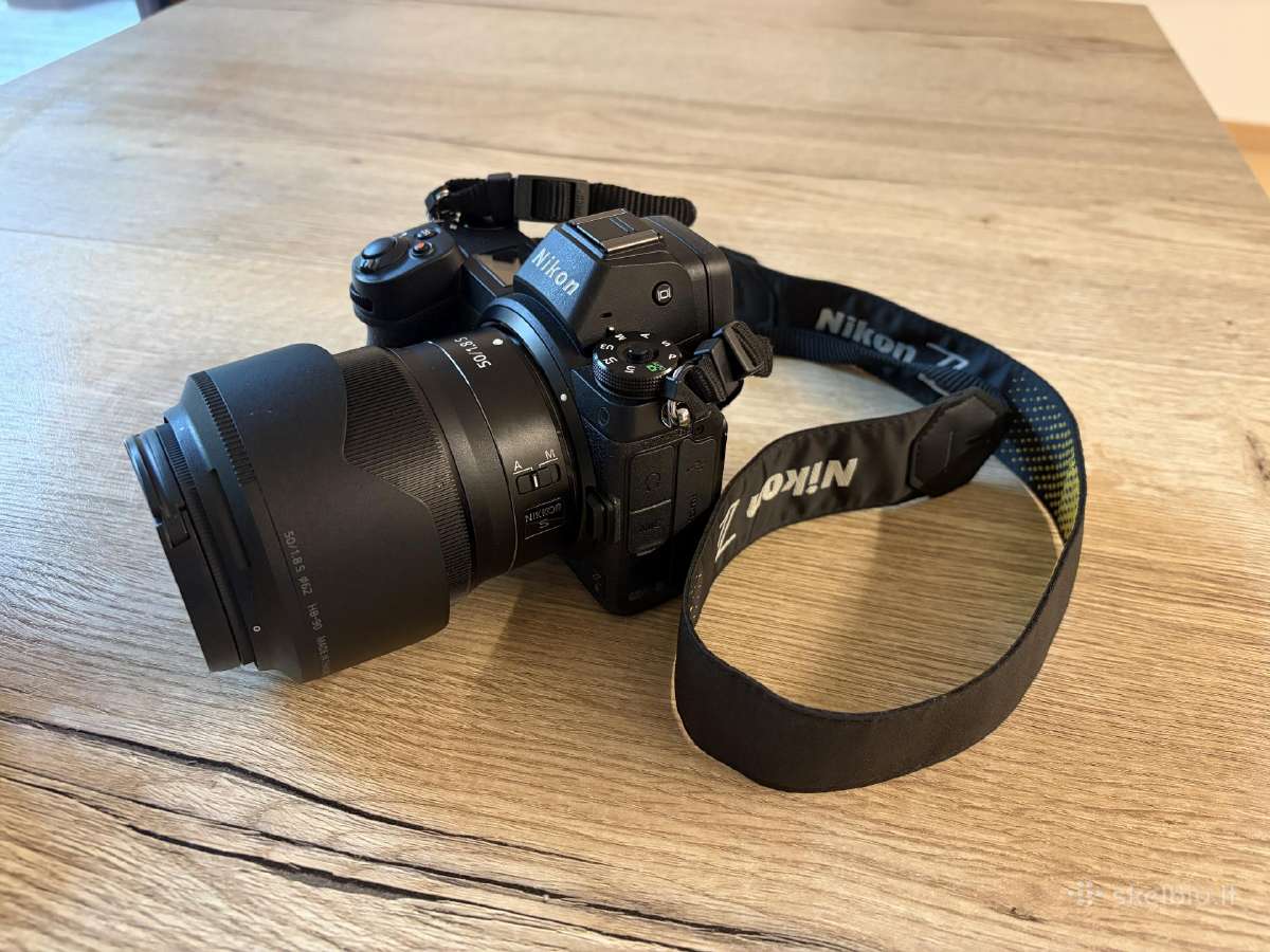 Nikon Z6 komplektas+50mm+85mm+godox+kuprinė - nuotraukos Nr. 4