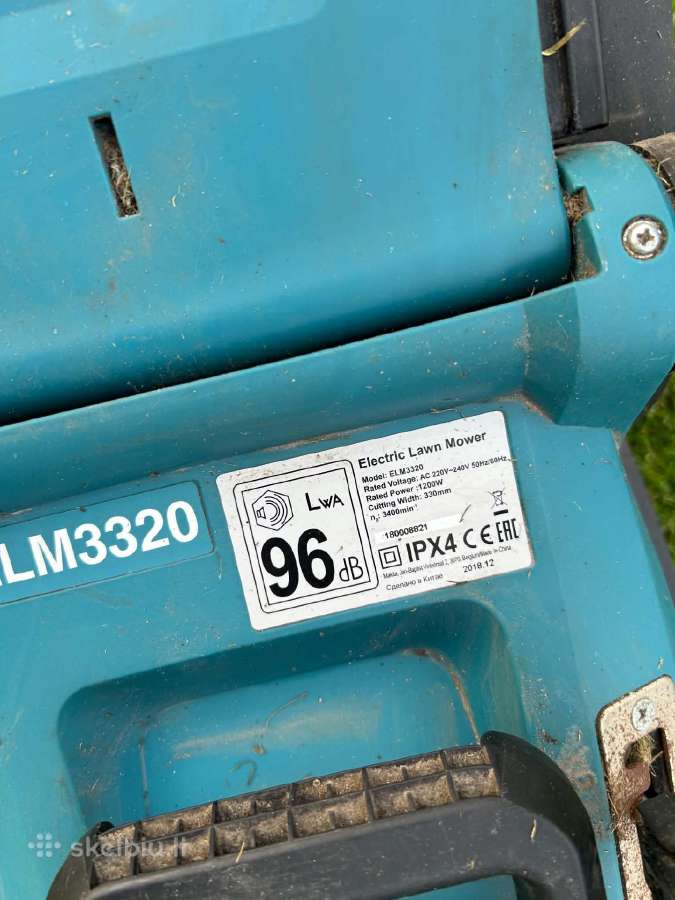 Makita Elm3320 elektrinė vejapjovė - nuotraukos Nr. 3
