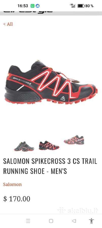 Salomon Spikecrossbegiko batai. - nuotraukos Nr. 10