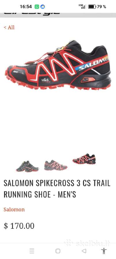 Salomon Spikecrossbegiko batai. - nuotraukos Nr. 11