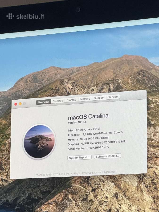 iMac 27-inch Late 2012 - nuotraukos Nr. 3