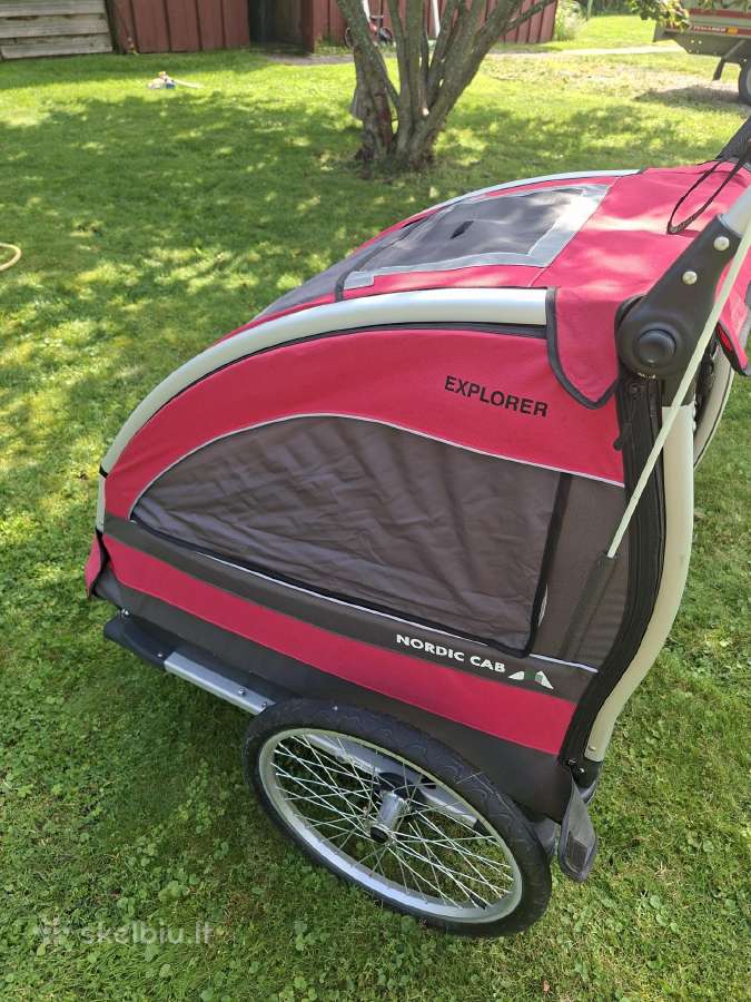 Nordic Cab 5in1 dviračio priekaba vežimėlis - nuotraukos Nr. 10