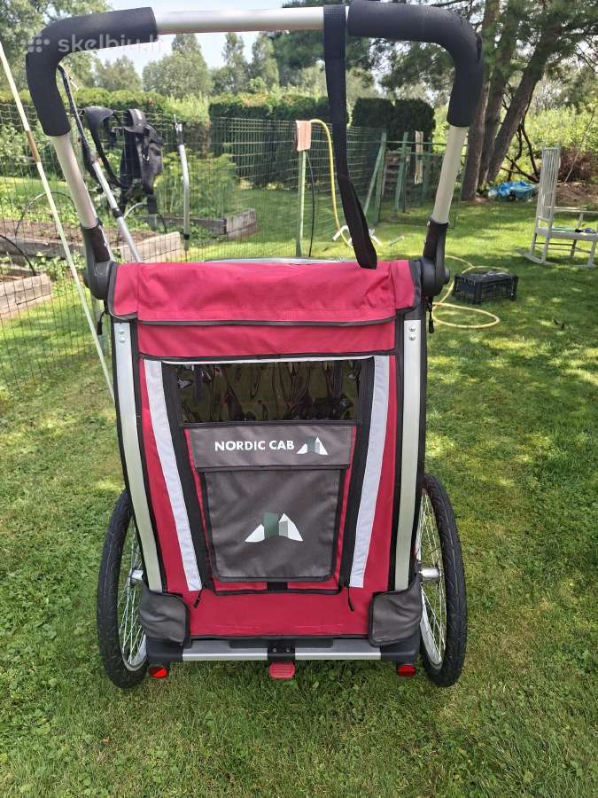Nordic Cab 5in1 dviračio priekaba vežimėlis - nuotraukos Nr. 11