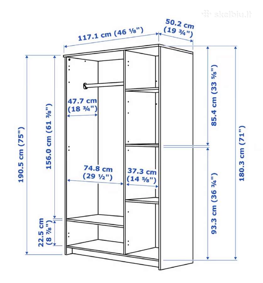 Ikea Brimnes spinta - nuotraukos Nr. 4