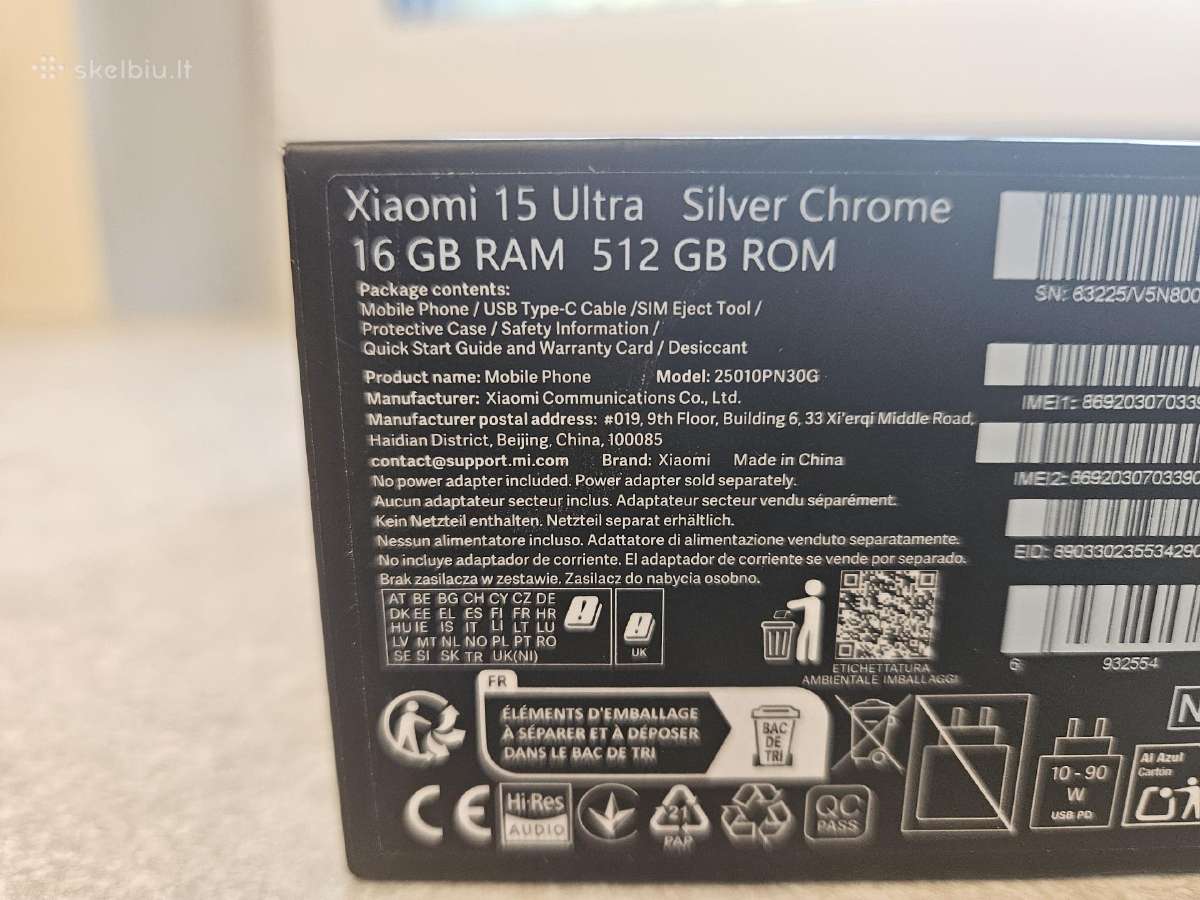 Idealios būklės Xiaomi 15 Ultra 512 GB telefonas - nuotraukos Nr. 10