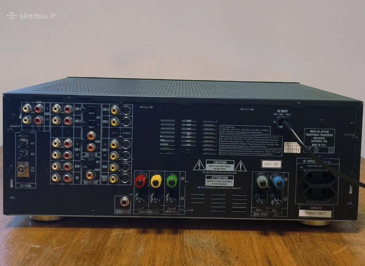 Harman/kardon Avr 2500 resyveris-stiprintuvas - nuotraukos Nr. 3