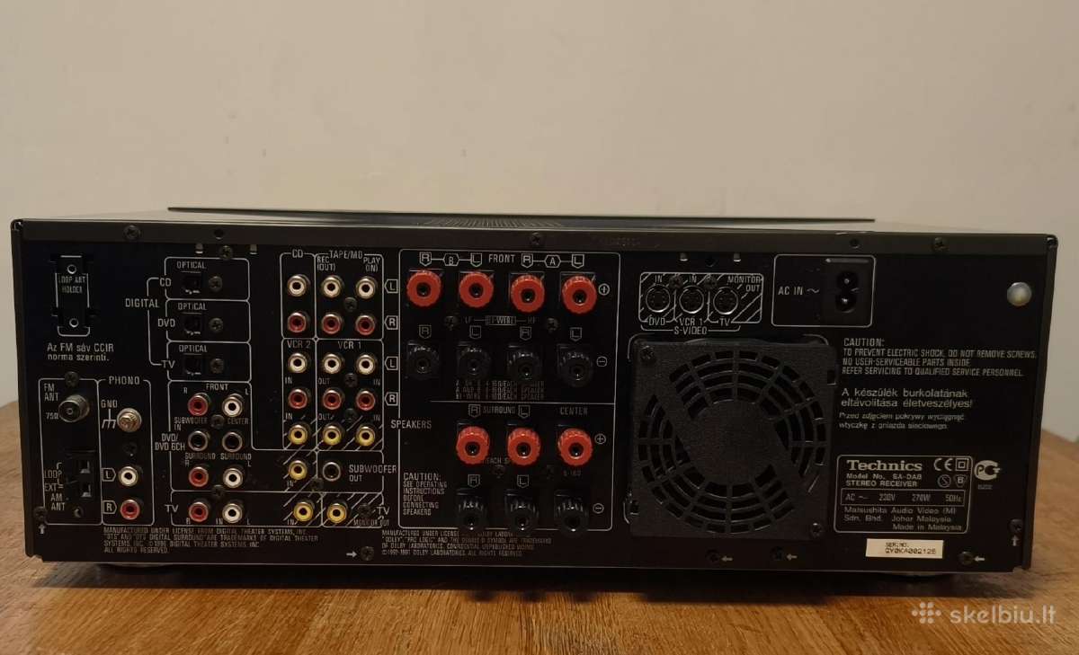 Technics Sa-da8 5.1 resyveris-stiprintuvas - nuotraukos Nr. 2