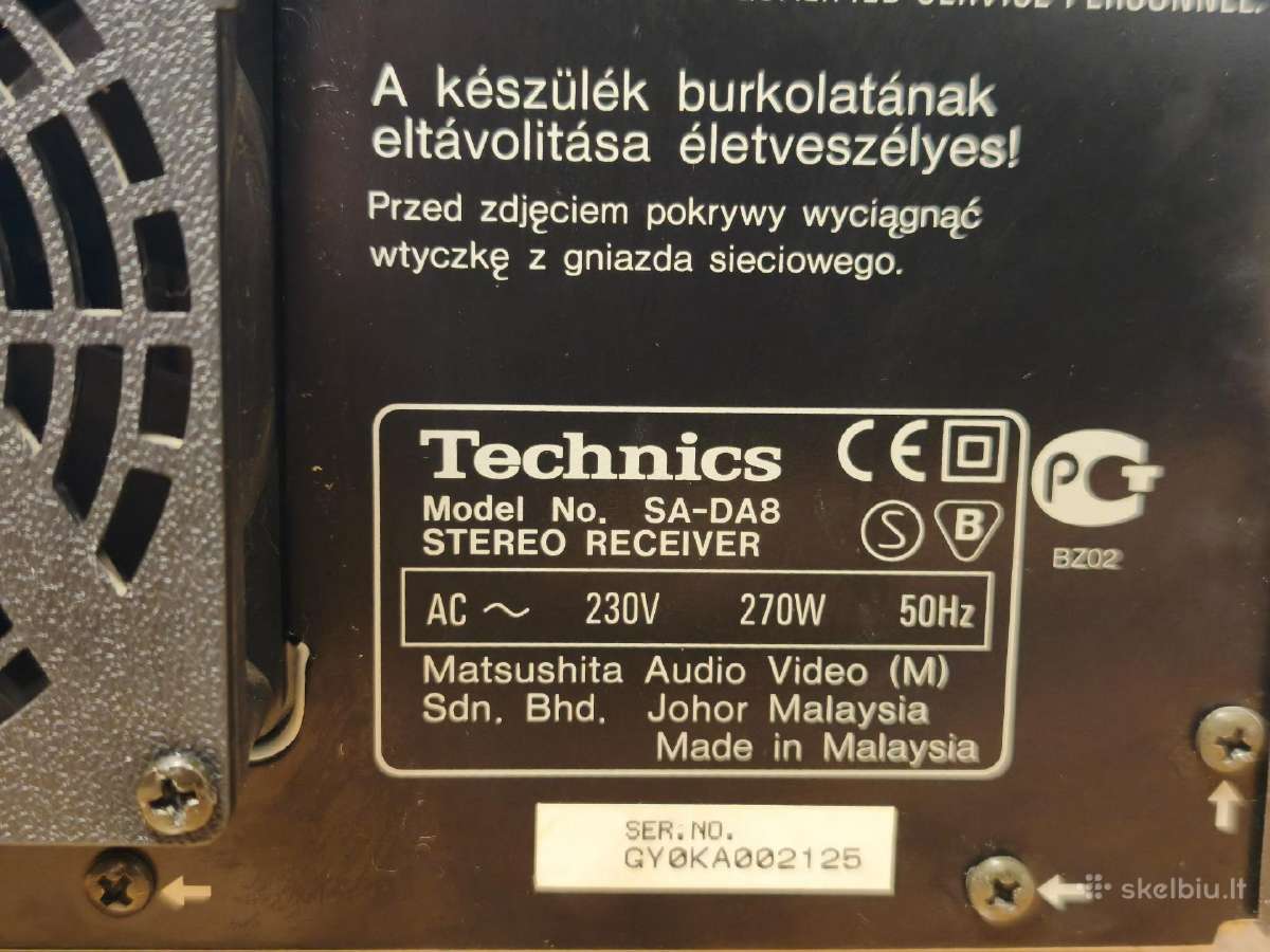 Technics Sa-da8 5.1 resyveris-stiprintuvas - nuotraukos Nr. 4