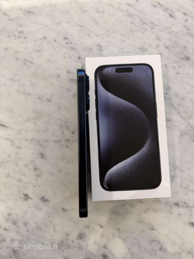 iPhone 15 Pro 256 GB Blue Titanium - nuotraukos Nr. 3