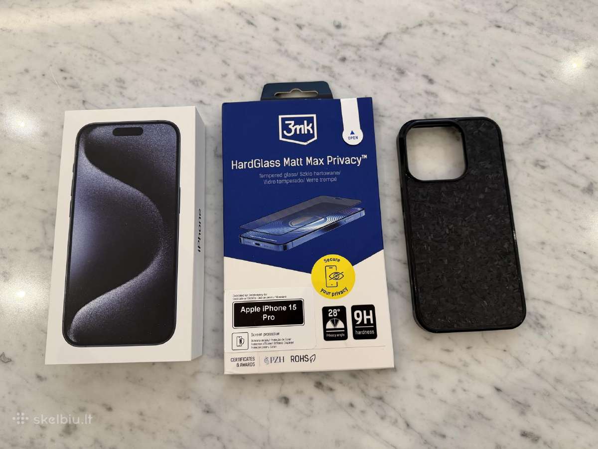 iPhone 15 Pro 256 GB Blue Titanium - nuotraukos Nr. 9