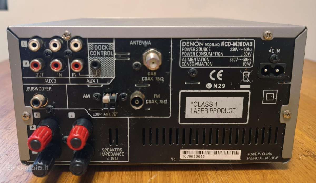 Denon Rcd-m38dab resyveris - nuotraukos Nr. 2