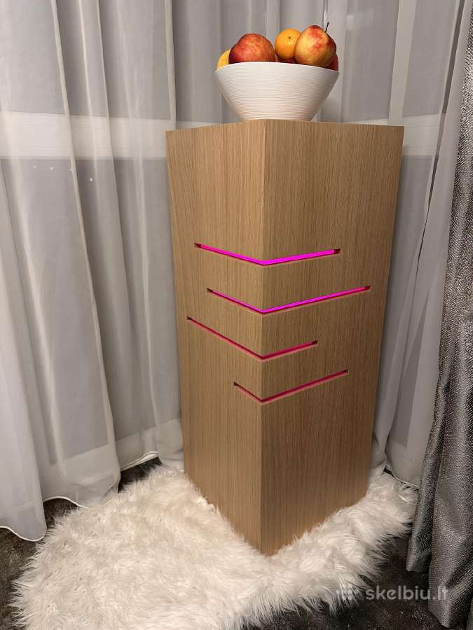 Ąžuolinė kolona su išmaniu LED apšvietimu - nuotraukos Nr. 3