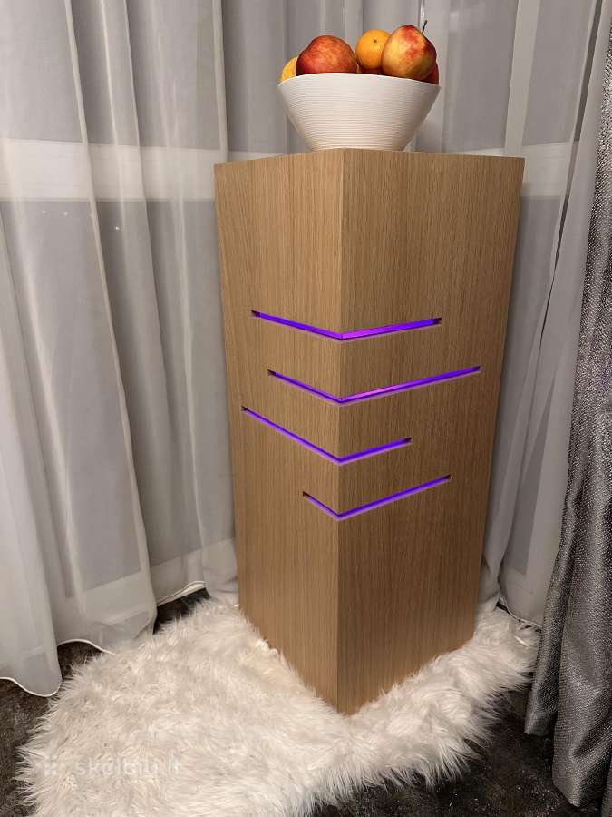 Ąžuolinė kolona su išmaniu LED apšvietimu - nuotraukos Nr. 4