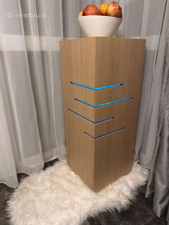 Ąžuolinė kolona su išmaniu LED apšvietimu - nuotraukos Nr. 5