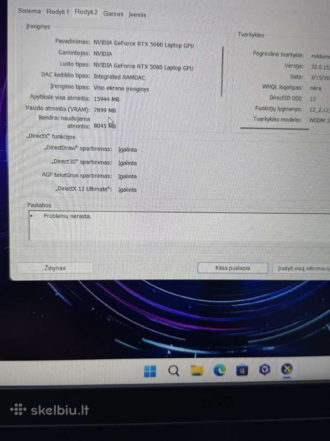 Lenovo Loq 15 su Rtx5060 - nuotraukos Nr. 6