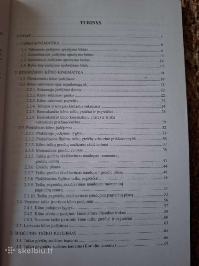 Teorinė mechanika. Kinematika - nuotraukos Nr. 3